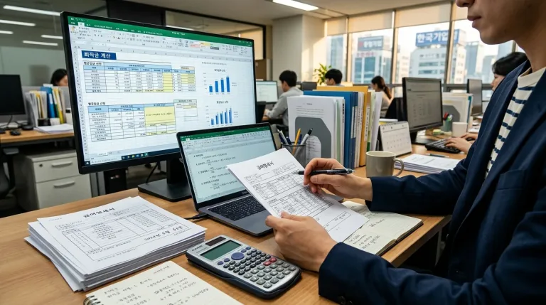 퇴직금 계산기 사용법과 평균임금 계산 방법 정리 대표 이미지